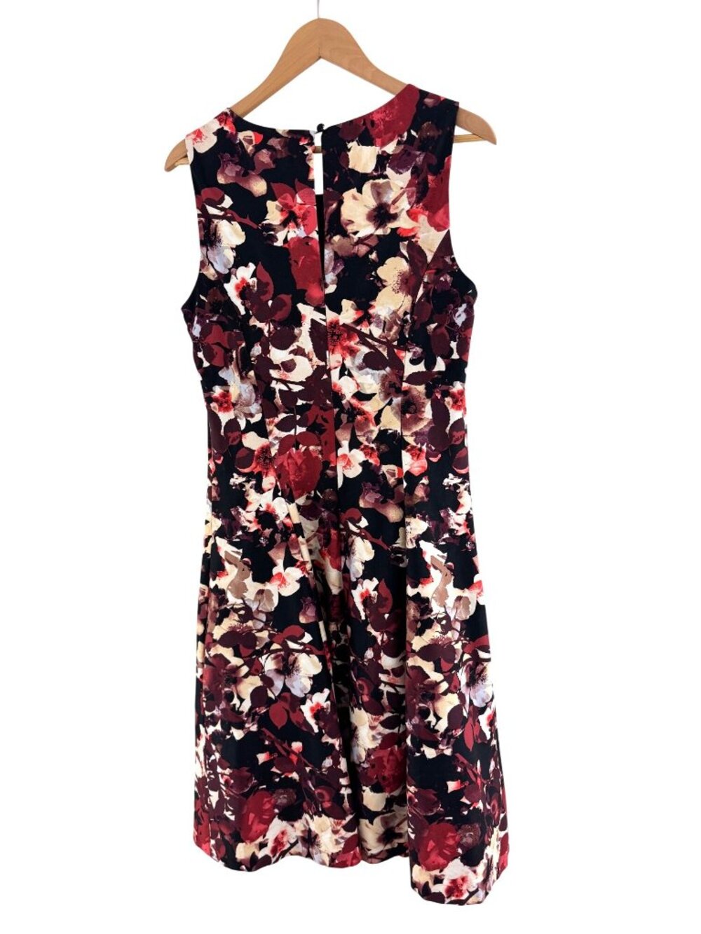 Long Tall Sally Floral Print Sleeveless Fit & Flare Dress Size 10 Spring Summer - Picture 3 of 6